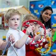 Collaboration instinctively comes from playing music, so it's a natural socialiser, bringing children of all ages together.