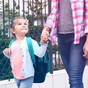 Give children lots of reassurance when they begin at Primary School.