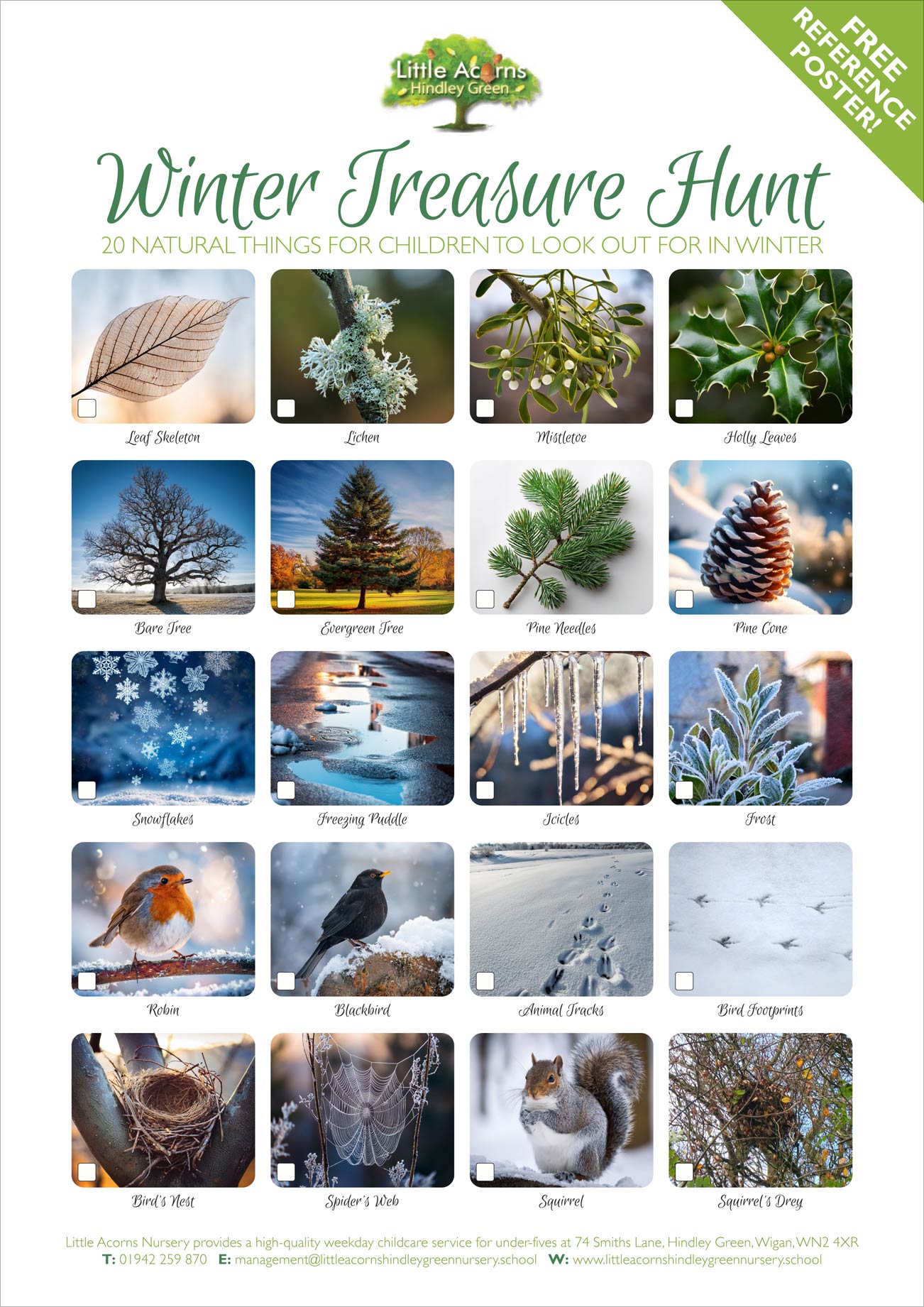 Winter Treasure Hunt reference poster preview - click to view or download.